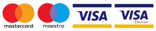 Mastercard, Maestro, Visa and Visa Electron Logos